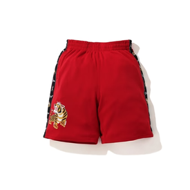 BAPE Pre Loved Bape Tiger Jersey Wide Shorts Red Large