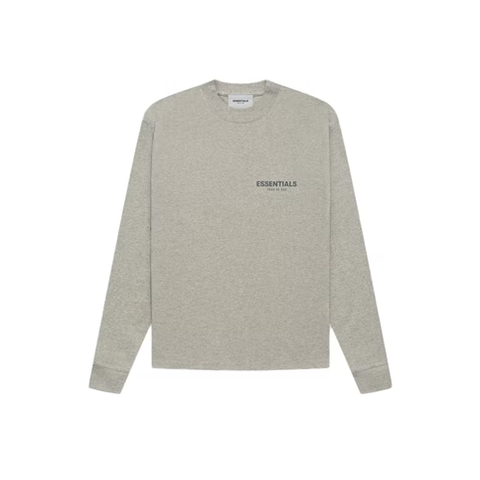 Fear of God Essentials Core Collection L/S T-shirt Dark Heather Oatmeal