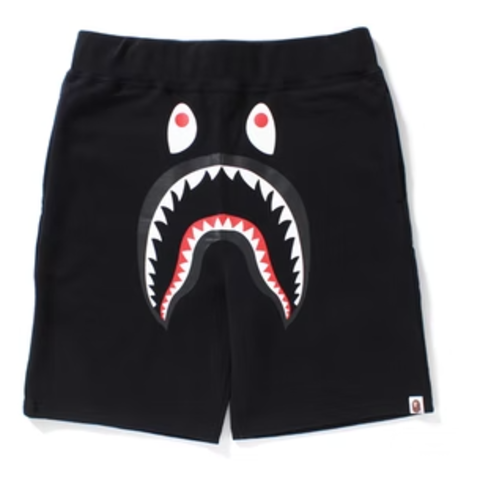 Bape Shark Sweat Shorts Black