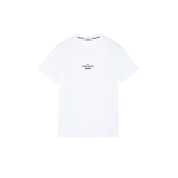 Adidas STONE ISLAND Black Archivio T-Shirt WHITE LARGE