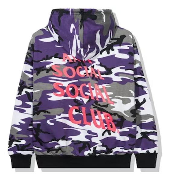 ASSC Anti Social Social Club True Colors Purple Hoodie 'Camo' SMALL