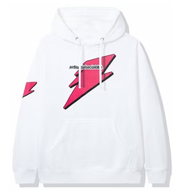 ASSC Anti Social Social Club Careless Bolt Hoodie White/Pink SMALL