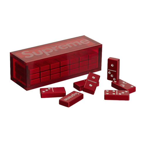 Supreme Aluminum Domino Set Red