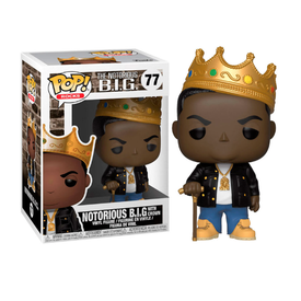 Funko Funko Pop! Rocks The Notorious B.I.G with Crown Figure #77