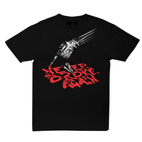 Vlone x Never Broke Again Bones T-shirt 'Black' LARGE