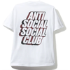 Anti Social Social Club Blocked Plaid Tee 'White/Red' XL