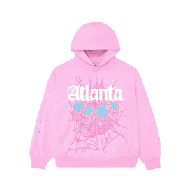 Sp5der Sp5der Worldwide Atlanta Hoodie 'Pink'