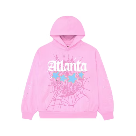 Sp5der Worldwide Atlanta Hoodie 'Pink'