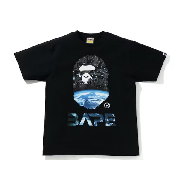 BAPE BAPE Space Camo Ape Head Tee 'Black' XL