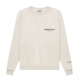 Essentials Fear of God Essentials Core Collection Pullover Crewneck Light 'Heather Oatmeal' XL