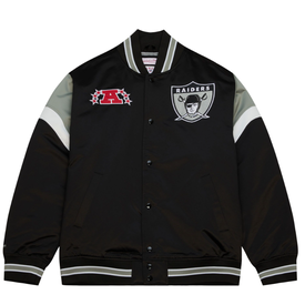 Mitchell & Ness Heavyweight Satin Jacket 'Oakland Raiders'