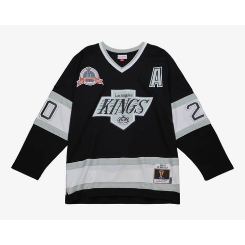 Blue Line 'Luc Robitaille' Los Angeles Kings Home 1992 Jersey