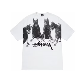 Stussy Stussy Dobermans Tee ' White' LARGE