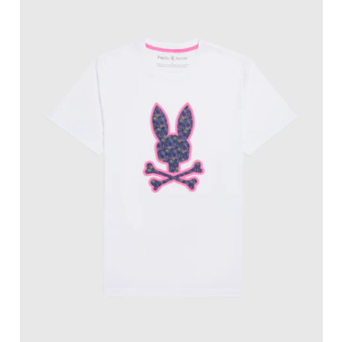Psycho Bunny Tee 'Navy & Pink'