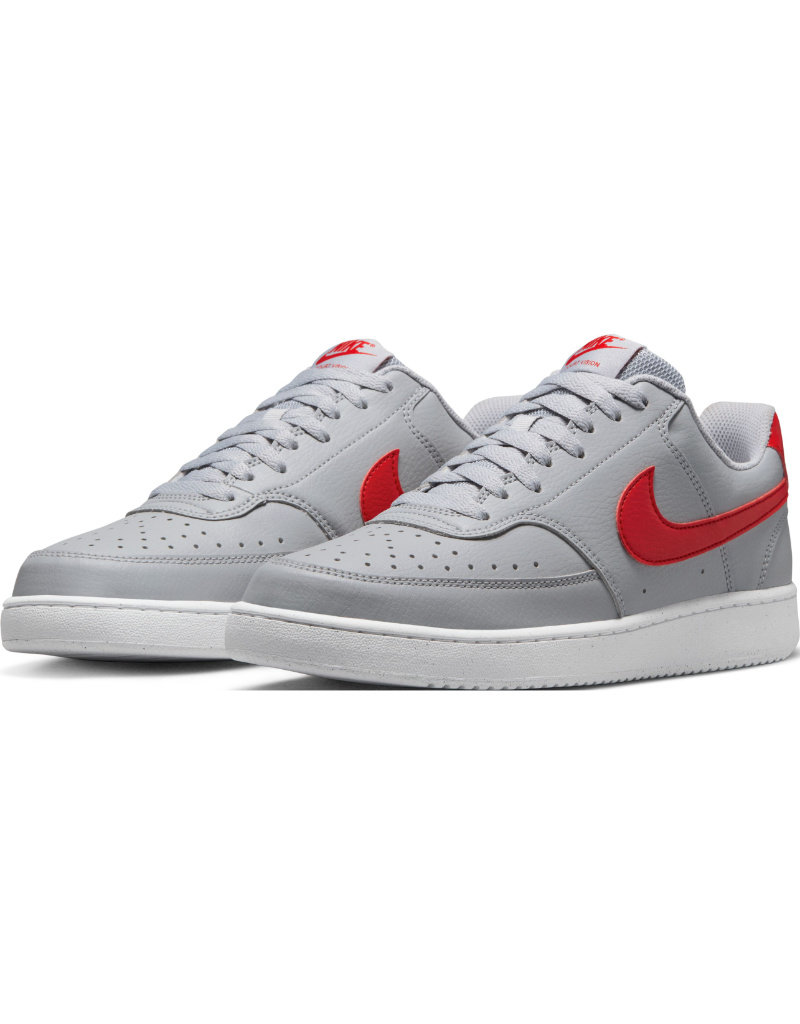 Nike Court Vision Lo- Grey/Red - Sports Gallery