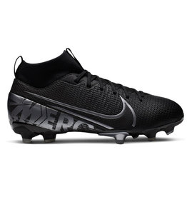 Nike Jr Superfly 7 Academy Fg/Mg- Black/Metalic Grey