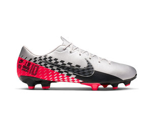 Vapor 13 Academy Njr Tf- Silver/Black/Red - Sports Gallery