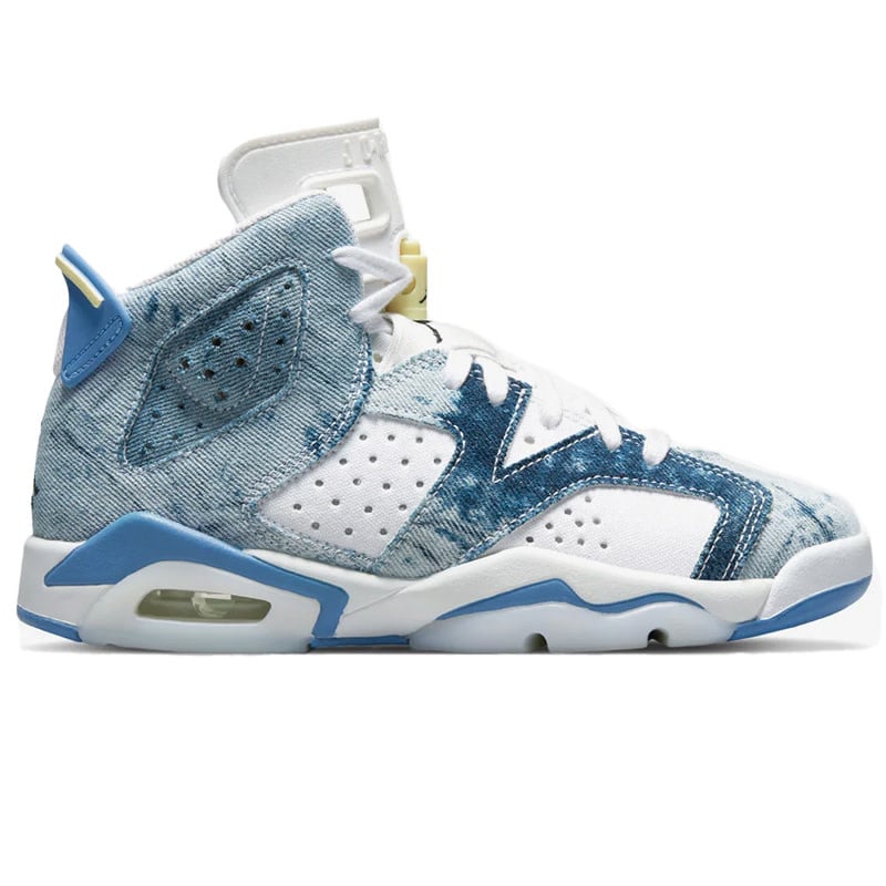 Jordan Gs Retro 6 Denim- White/Blue