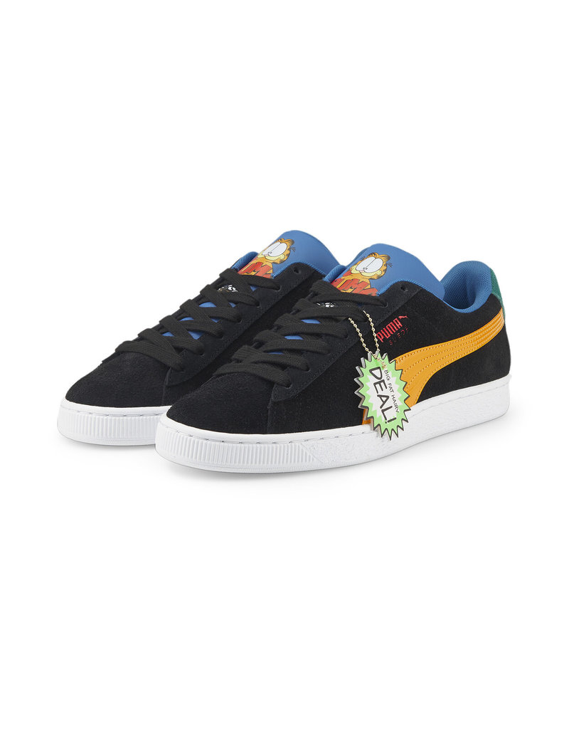 Puma Suede Garfield- Black/Yellow