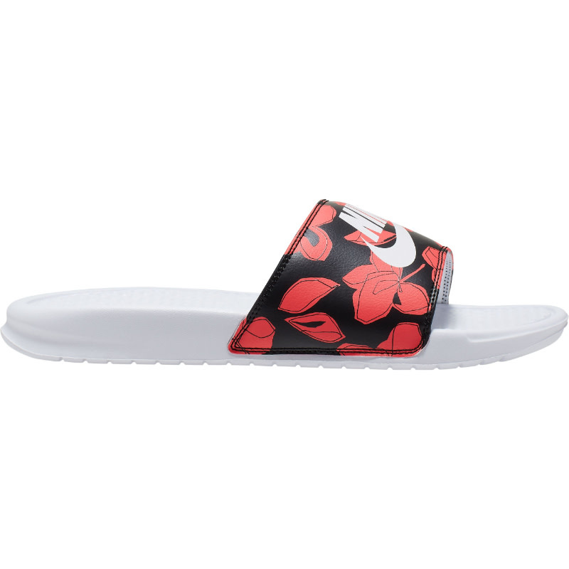 Nike Benassi JDI Print- White/Coral
