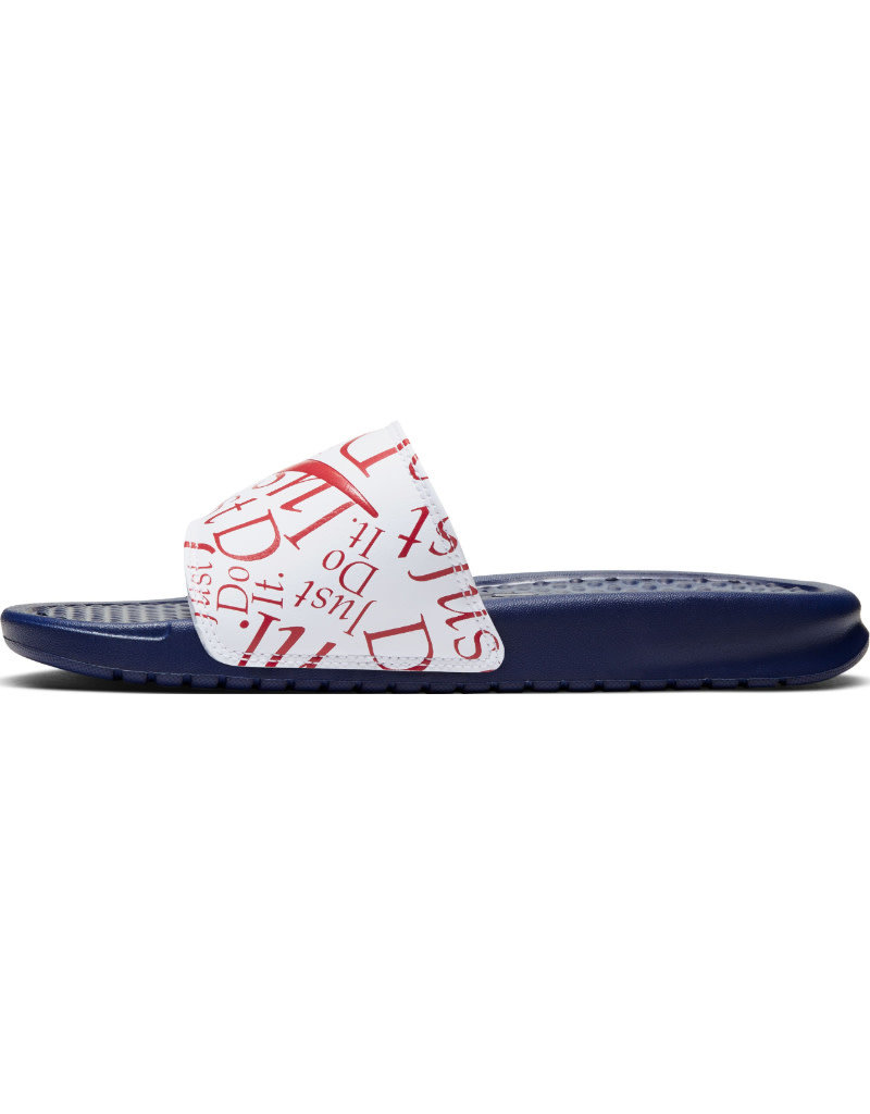 Nike Wmns Benassi JDI Print- Royal Blue/Red