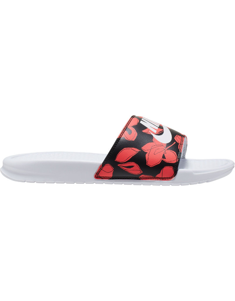 Nike Benassi JDI Print- White/Coral