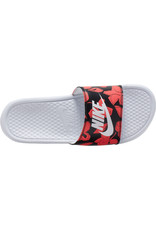 Nike Benassi JDI Print- White/Coral