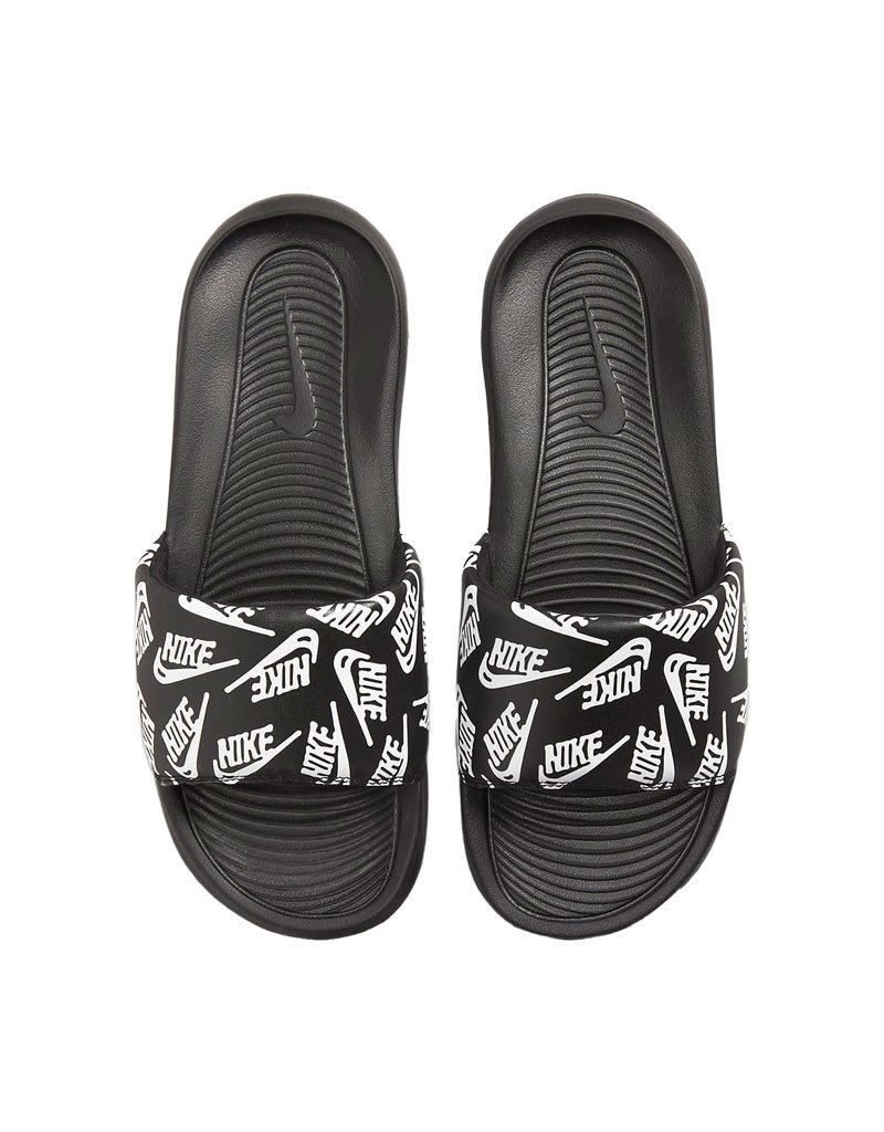 Nike Nike Victori One Slide Print- Black/White/Black