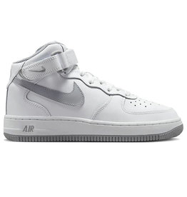 Nike Air Force 1 Mid Le Bg  Gs- White/Wolf Grey