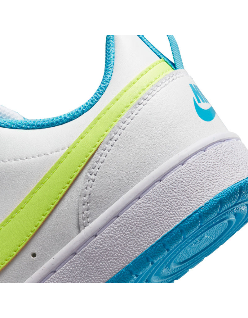 Nike Court Borough Low Gs- White/Blue/Lime