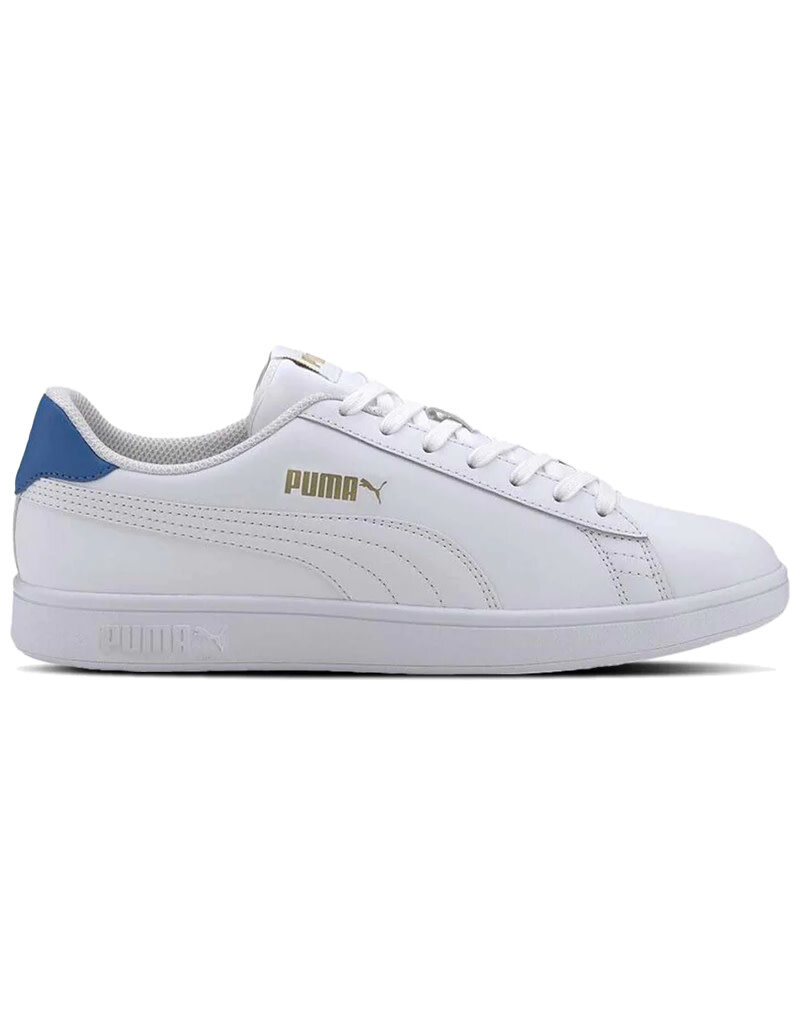 Puma Puma Smash V2 L- White/Royal Blue/Gold