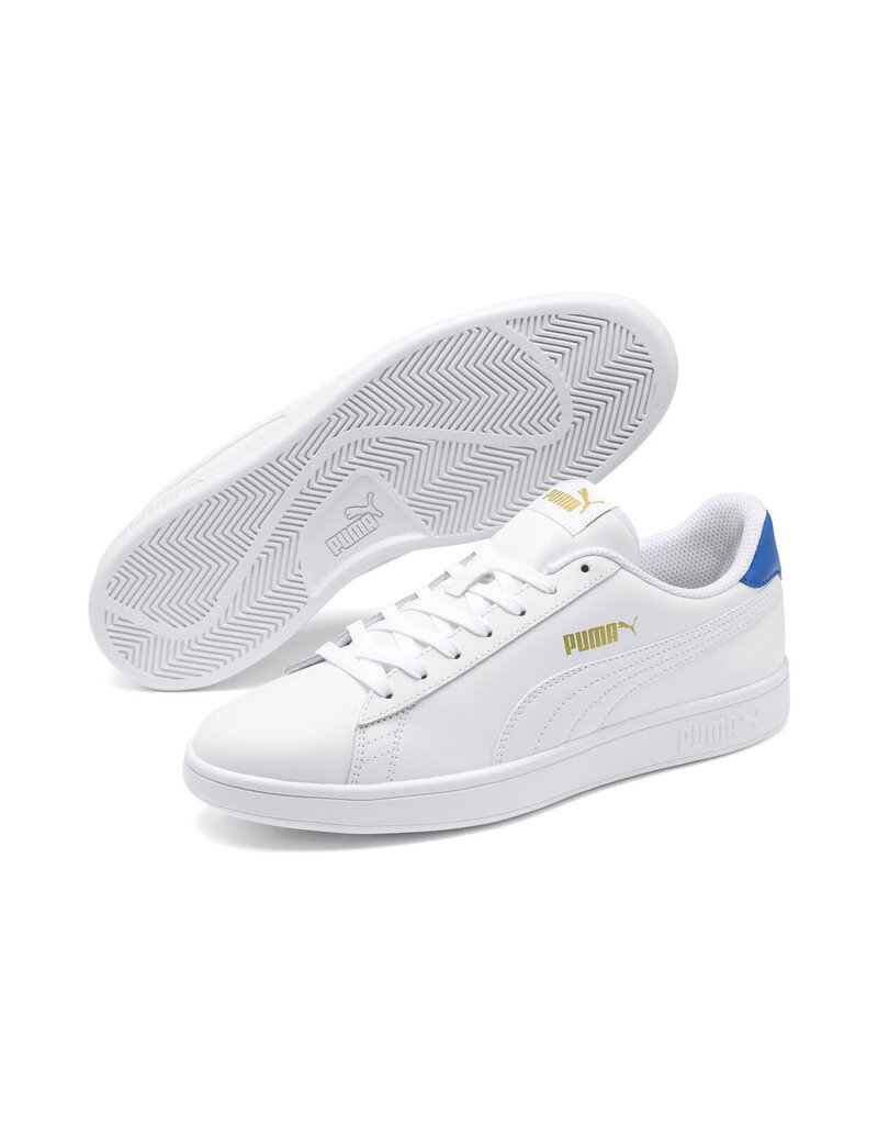 Puma Puma Smash V2 L- White/Royal Blue/Gold