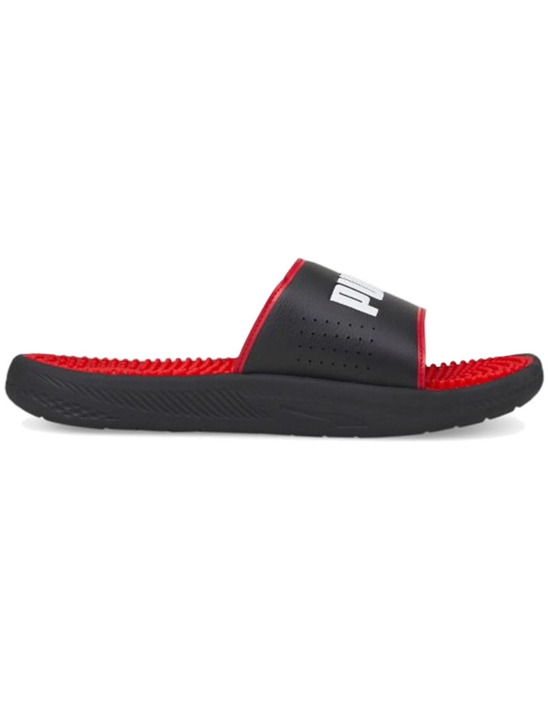 Puma Softride Slide Massage Slide- Red/Black/White