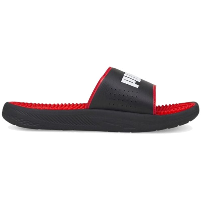 Puma Softride Slide Massage Slide- Red/Black/White