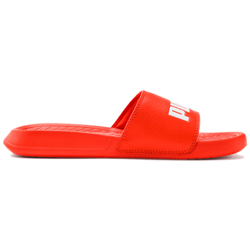 Puma Jr. PopCat Slide- Cherry Red/White