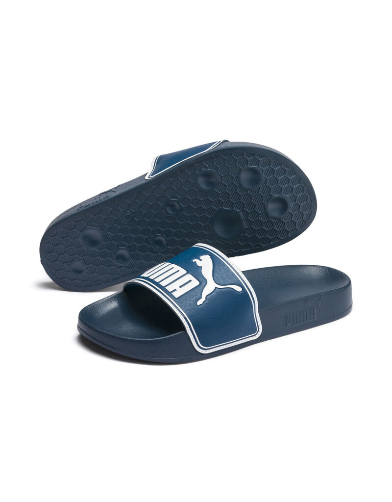 Puma Slides Jr. Leadcat Slide- Dark Blue/White