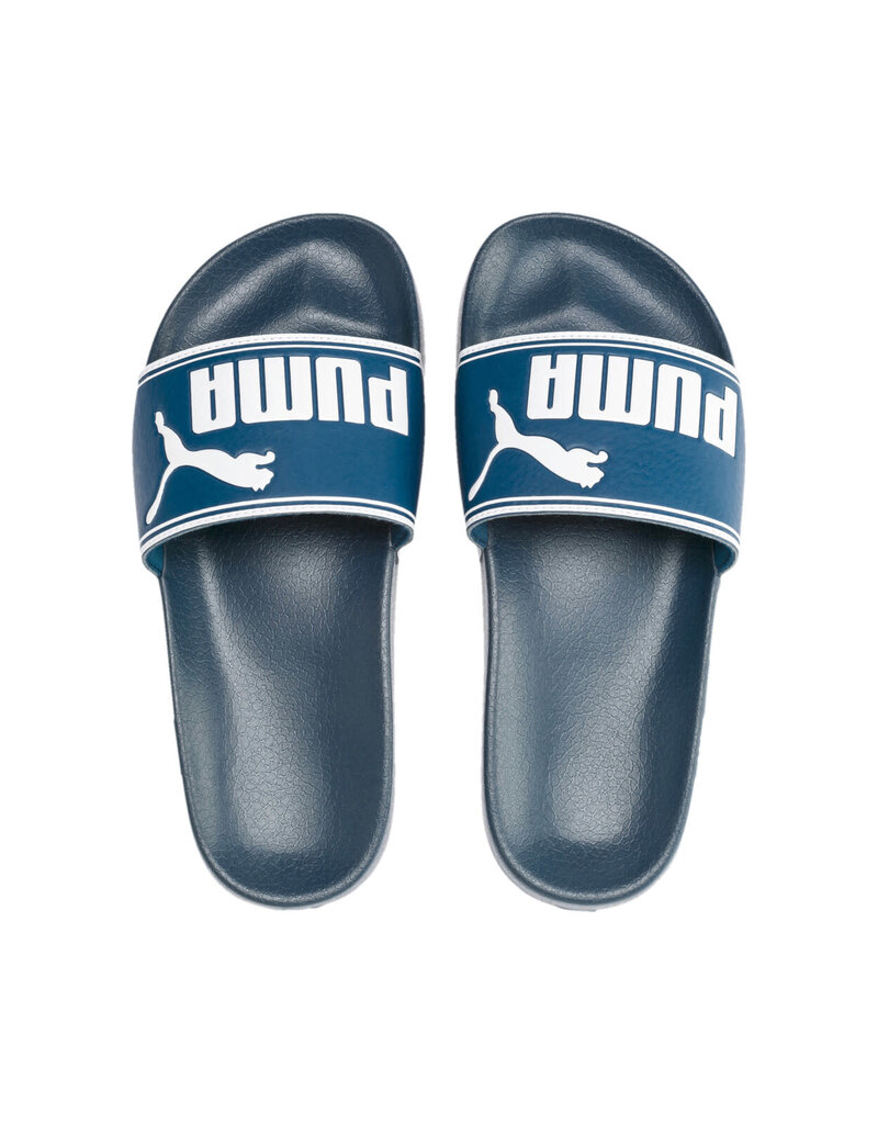 Puma Slides Jr. Leadcat Slide- Dark Blue/White