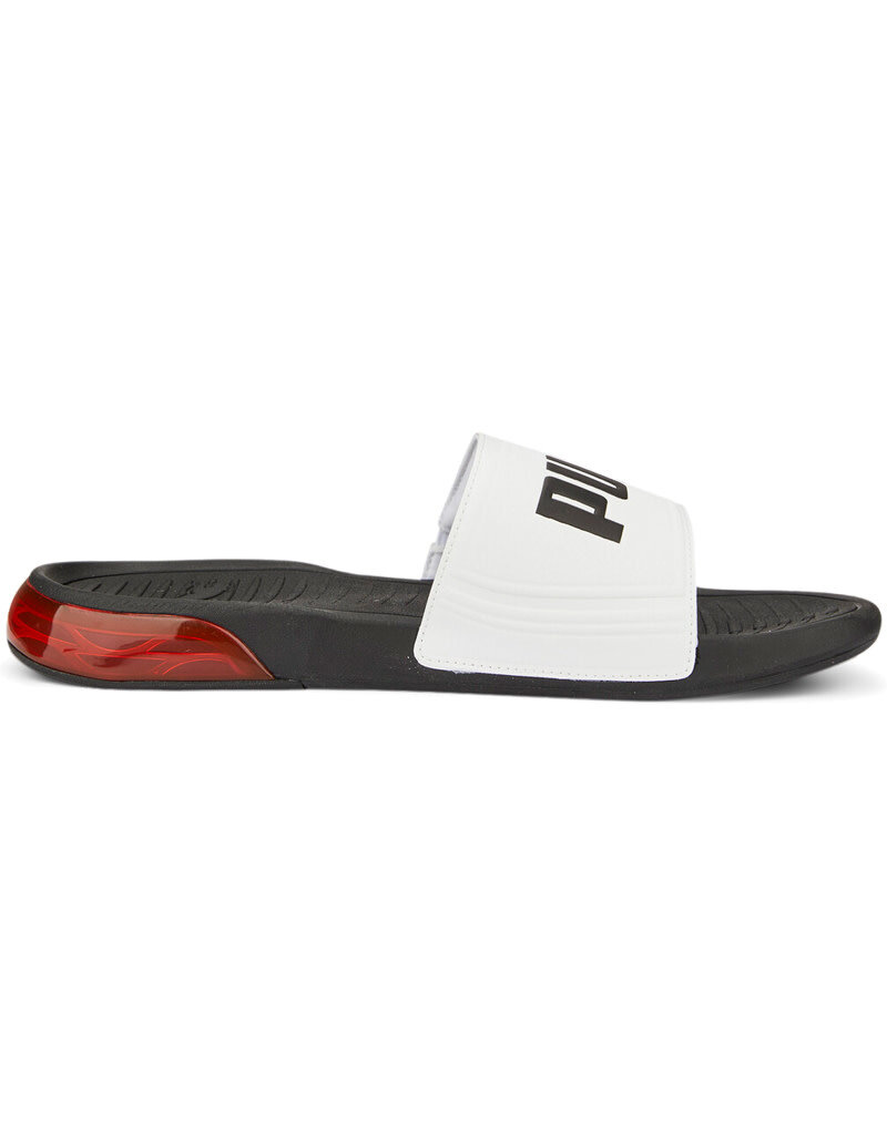 Puma Viz Cat Slide- White/Black