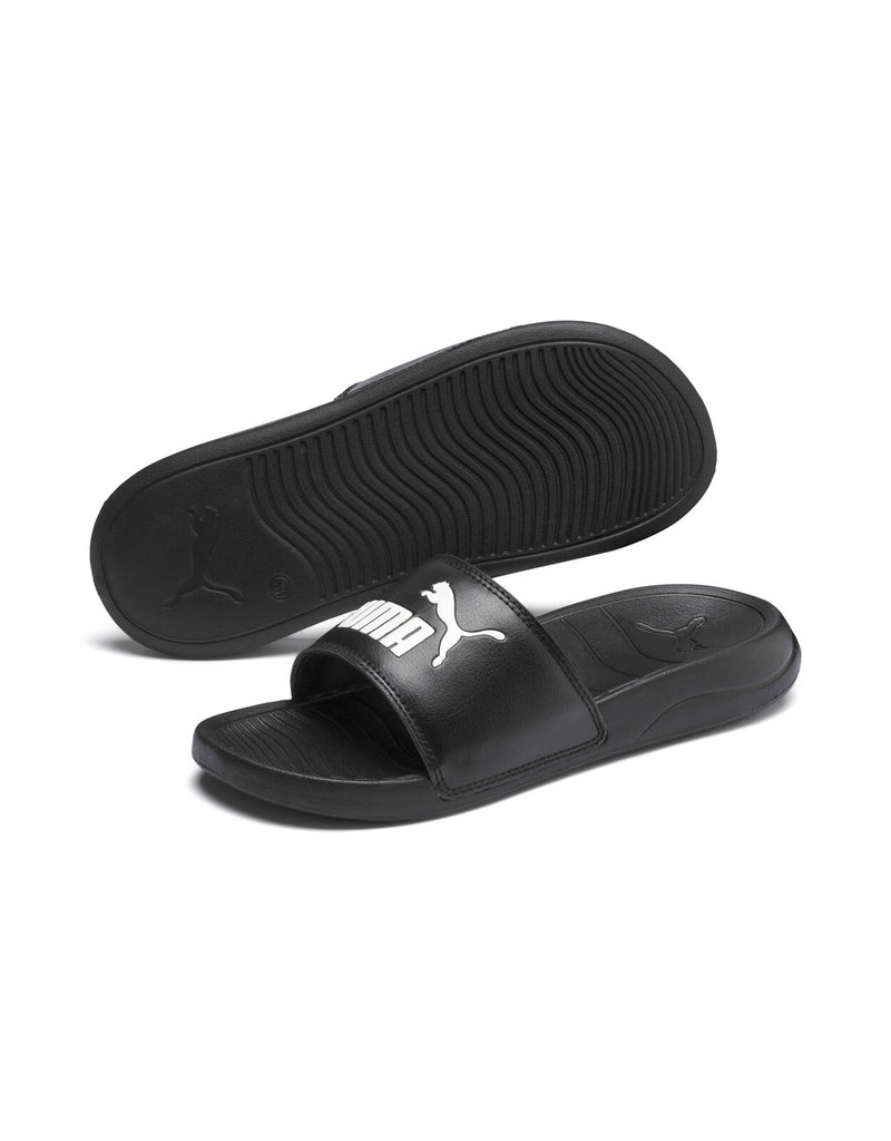 Puma Slides Jr. Popcat 20 Slide- Black/White