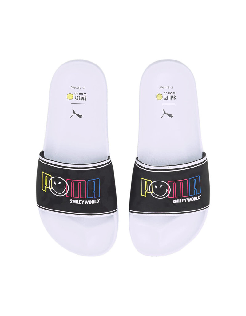 Puma Slides Jr. Leadcat 2.0 SW Slide- White/Black