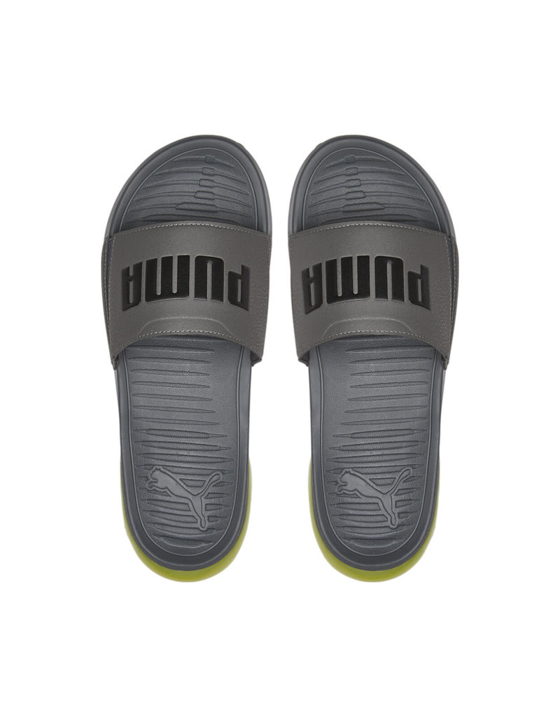 Puma Viz Cat Slide- Grey/Neon