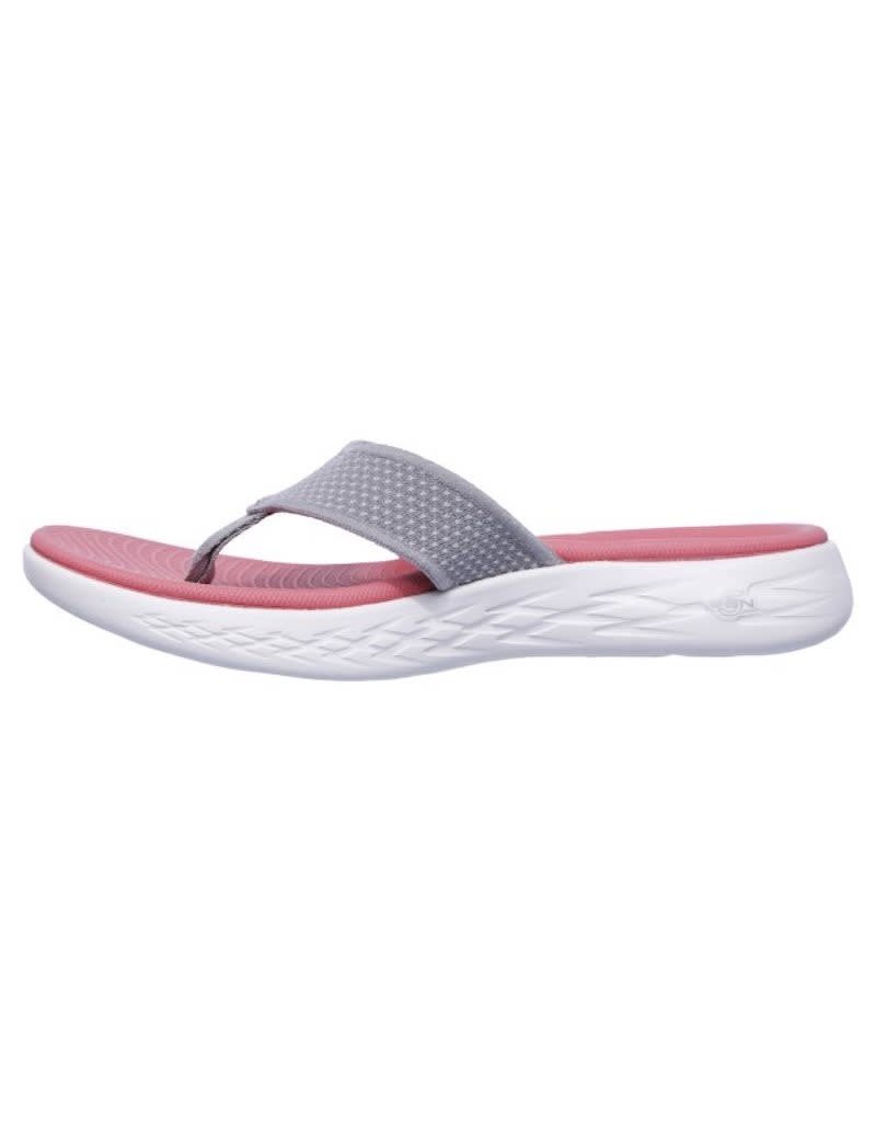 Skechers W On The Go 600 Slipper- Grey/Pink
