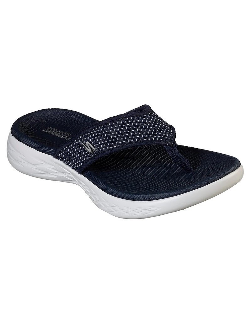Skechers W On The Go 600 Slipper- Navy/White