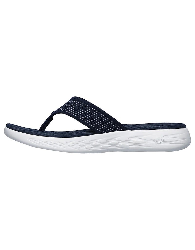 Skechers W On The Go 600 Slipper- Navy/White