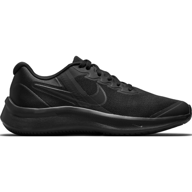 Nike Star Runner 3 Gs- Black/Black/Dk Smoke Grey - Sports Gallery