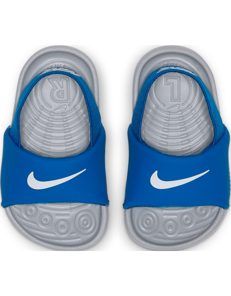 Nike Kids Kawa Slide (TD)- Cobalt Blue/ Grey