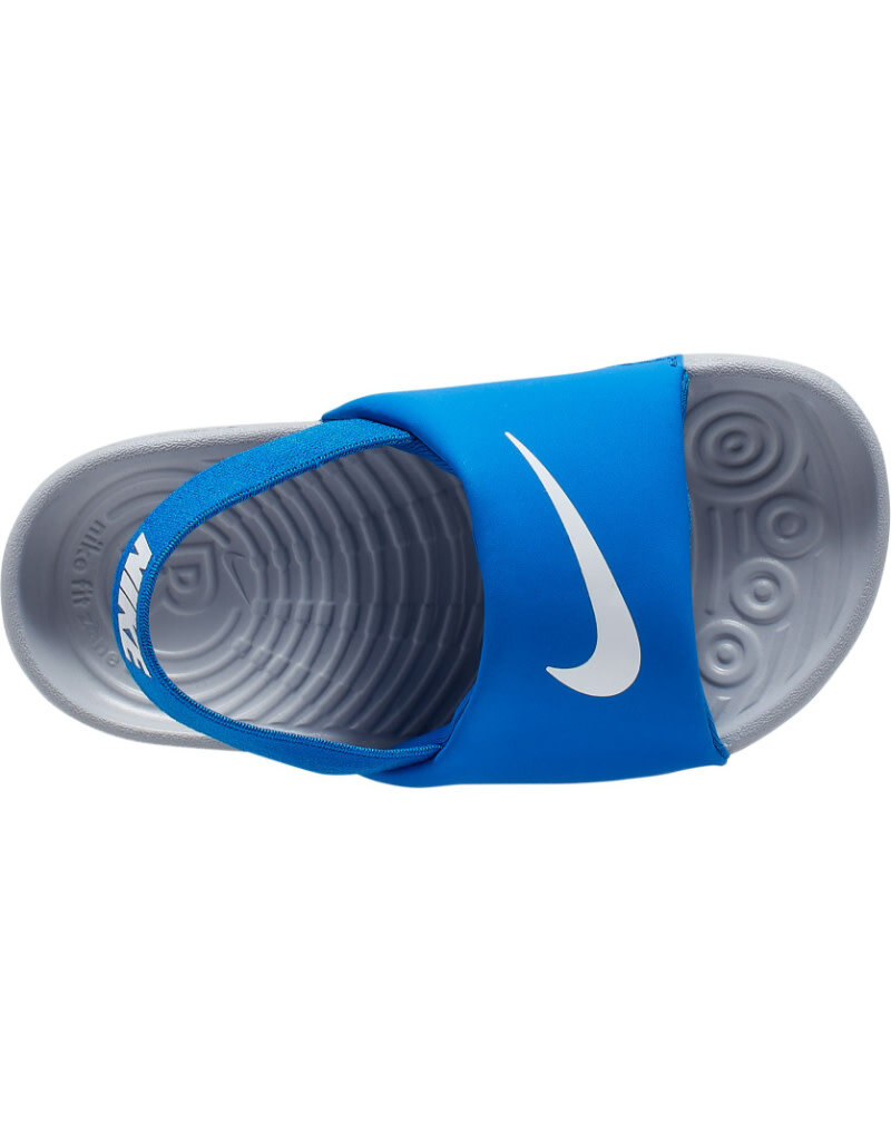 Nike Kids Kawa Slide (TD)- Cobalt Blue/ Grey