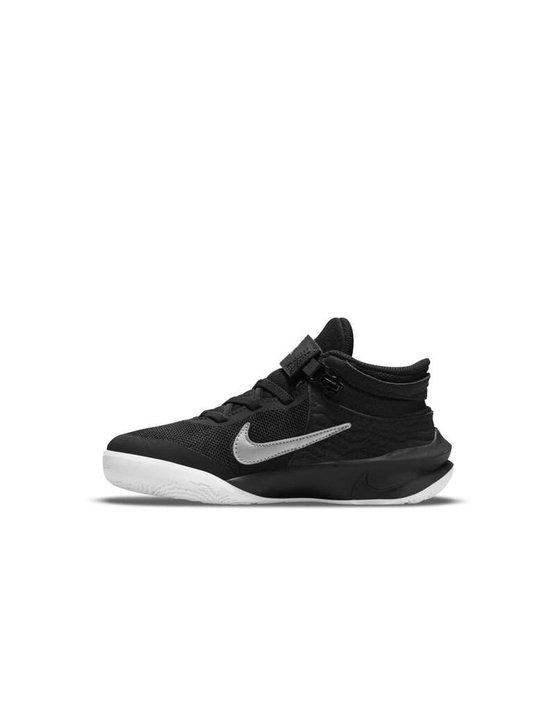 Nike Team Hustle D 10 Flyease (PS)- Black/Metallic Silver
