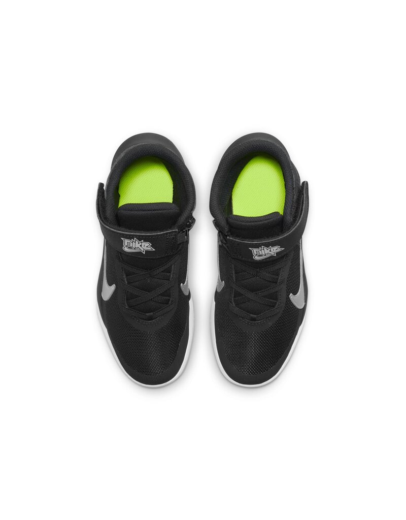 Nike Team Hustle D 10 Flyease (PS)- Black/Metallic Silver
