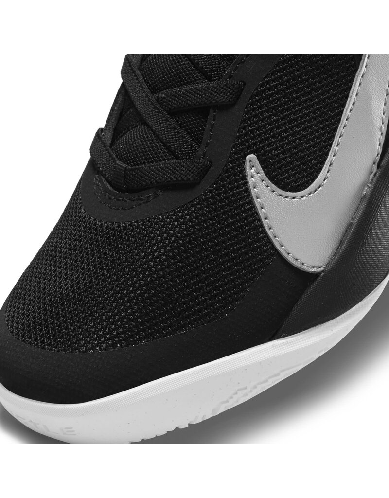 Nike Team Hustle D 10 Flyease (PS)- Black/Metallic Silver
